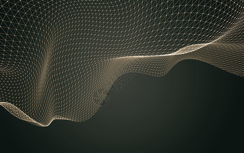 u3d素材网抽象的多边形空间低聚暗 background3d 渲染三角形宏观蓝色墙纸水晶矩阵金属网络科学背景背景