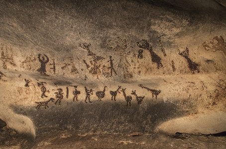 洞穴涂料旧洞穴绘画艺术洞穴学考古学艺术品地球文化石头装饰品活力历史性背景