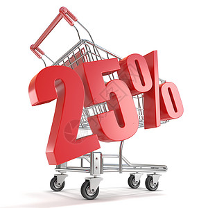 二十五买豆腐25% - 25% 在购物车前折扣百分之二十五背景
