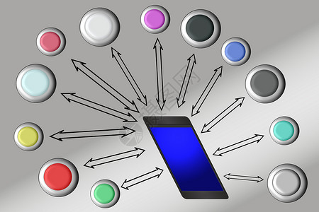 手机图像素材带有图标的移动电话社交因特网电路机动性下载数据计算机软件图表通讯背景