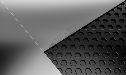蜂巢网格黑色射线抽象蜂巢六边形纹理背景与 co雷达界面反射空白金属蜜蜂网络工厂技术网格背景
