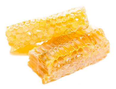 蜜蜂蜂窝液体金子工作室荒野药品蜂蜡梳子黄色细胞白色背景图片