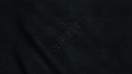 t恤高清素材具有高度详细的黑色织物纹理的无缝环动作运动丝绸镜头溪流纺织品旗帜波纹版税帧数背景