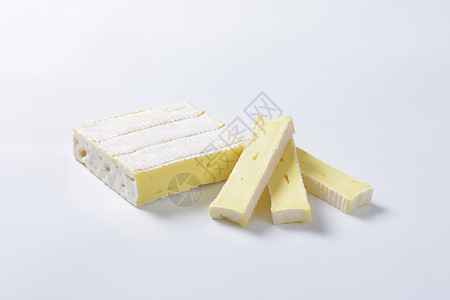 乳酪 薄白皮美食白色矩形食物霉菌砖块奶制品背景图片