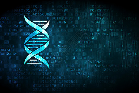 药物数字技术数字背景上的健康概念 DNA展示制药数据生活治疗生物保健医院蓝色科学背景