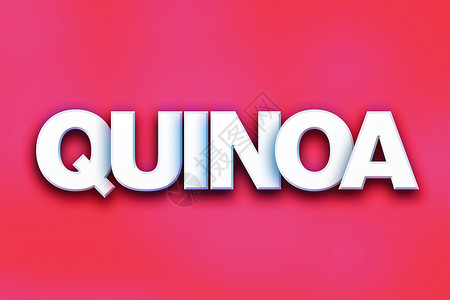 Quinoa 概念色彩多彩的字词艺术背景图片