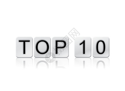 10个最大单排的平铺字母概念和主题高清图片