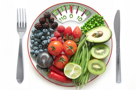 浴室饮食标准概念测量决议蔬菜绿色排毒监视器仪表韭菜保健食物背景