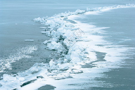 冬季风景 冰冻的冰面浮冰和其他形成层环境水晶生态海洋气候蓝色季节冰袋编队冰山背景