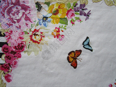 设计 纸巾纸蝴蝶花朵背景图片