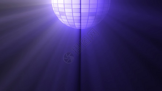 与迪斯科球和光的抽象背景庆典镜子迪厅俱乐部夜店地面车削环形星星娱乐背景图片