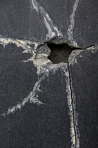 裂变风险石头腐败警告黑色裂痕侵蚀风化危险地震背景图片