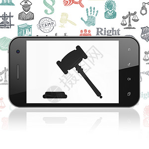 手机看小说法律概念 显示有 小说 的智能手机刑事保险犯罪绘画展示财产拍卖细胞电话渲染背景