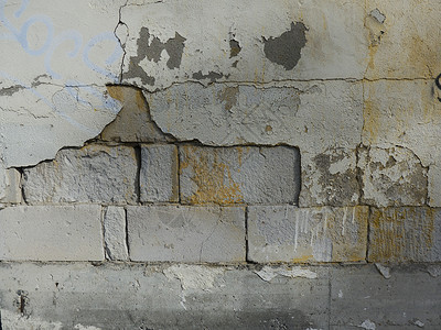 曼古斯坦水泥砖墙壁背景石头黄色工业乡村白色蔬菜灰色背景