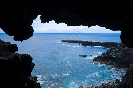 本塔纳斯蓝色的岩浆高清图片