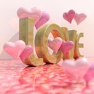 72周年3D文字真实的爱与心请柬数字问候语广告字体婚礼卡片婚姻设计热情背景