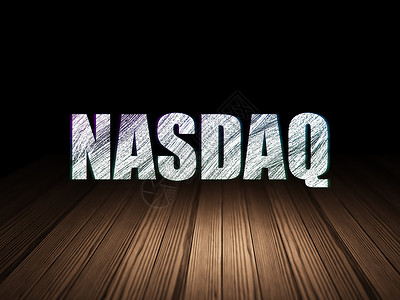 语录股票市场指数概念 NASDAQ在黑房背景