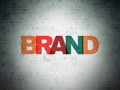 品牌广告数字数据纸背景上的广告概念品牌绘画产品创造力互联网灰色销售社区营销宣传网络背景