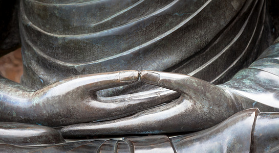 佛像的详情和夏安娜手部姿势呼吸雕像沉思佛陀哈达上帝菩萨精神旅行瑜珈背景图片
