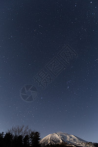 夜间在山上星系场地星星新星星座天文学火山航天宇宙行星背景图片