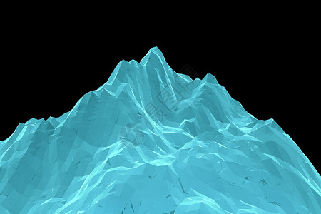 1920X7580像素数字抽象线框景观背景节点3d网络爬坡顶峰地形辉光蓝色多边形推介会背景