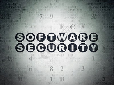 加密软件安全概念 数字数据论文背景上的软件安全背景