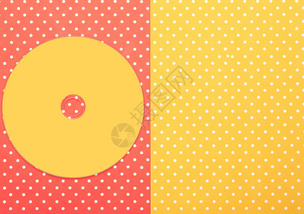 具有彩色顶部背景的光盘 CD视频蓝色插图刷子矩形几何学音乐屏幕红色艺术品背景图片