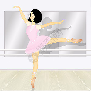 妇女芭蕾舞背景图片