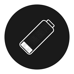 收费图标智能手机或手机低电量图标 低能量符号 平面插图充电器螺栓界面细胞活力电池燃料艺术收费电子产品背景