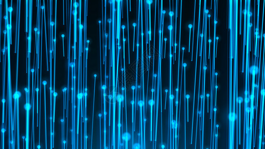 光束线与光纤的抽象背景信号辉光网络蓝色纤维交通高科技速度科学电讯背景