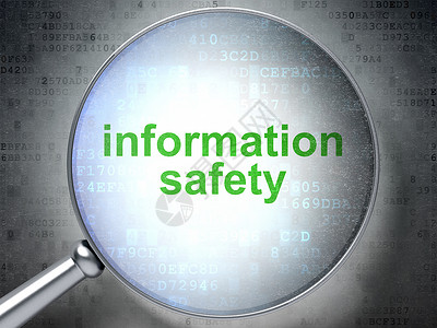 信息安全图标光学玻璃的安全概念信息安全保卫背景警报隐私3d数字数据财产代码监护人背景