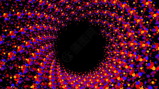 ps矩阵素材抽象粒子螺旋隧道 数码插画流行活力热光能量符号圆形时间辐射设计节日背景