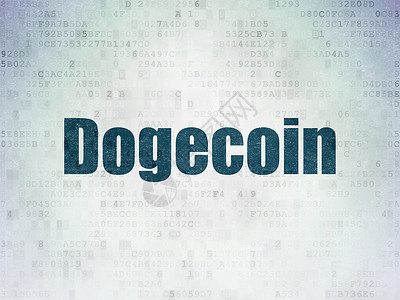 区块链币块链概念 数字数据文件Dogecoin背景文件矿业编程市场硬币投资密码绘画钱包技术银行业背景