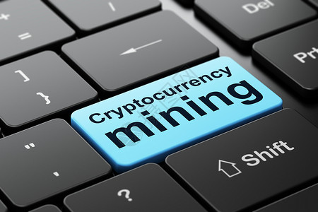 blockchainBlockchain 概念挖掘在计算机键盘背景笔记本硬币市场货币矿业钥匙渲染现金3d蓝色背景