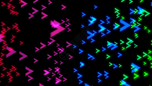 彩色速度光竖线在黑色背景上的抽象彩色箭头 数码背景蓝色网络动画商业辉光红色横幅动画片创造力技术背景
