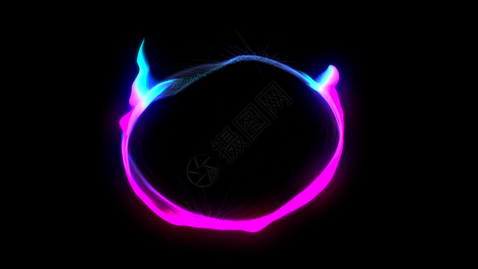 火焰之环摘要环背景 色彩多彩的要素光束射线漩涡条纹中心火焰球体旋转耀斑按钮背景