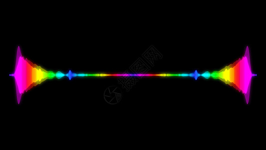 打米机抽象音频可视化均衡器 数字插图背景嗓音波纹分贝波形运动打碟机光谱电子音乐设备软件背景