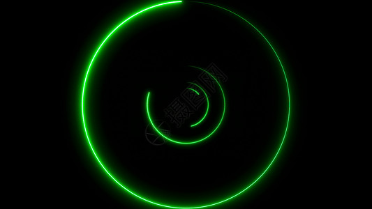 与霓虹灯圈子的抽象背景活力圆圈速度游戏辉光条纹均衡器螺旋横梁飞行背景图片