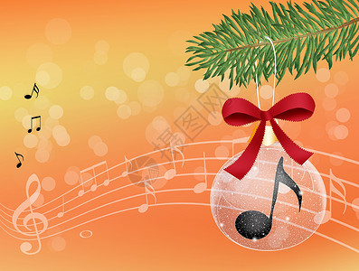 圣诞音符圣诞舞会的音乐音符孩子们派对庆典合唱插图雪花乐趣微笑卡拉ok唱歌背景