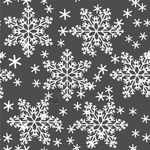 创意白色雪图标抽象的无缝背景设计布纹理与雪花 具有小冰晶形状的创意无尽织物图案 墙纸的简单软图形平铺图像插图季节假期水晶风暴气候薄片白色天气背景