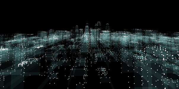 夜城背景上的抽象线连接电话互联网解决方案战略数据旅行电子3d营销城市背景图片
