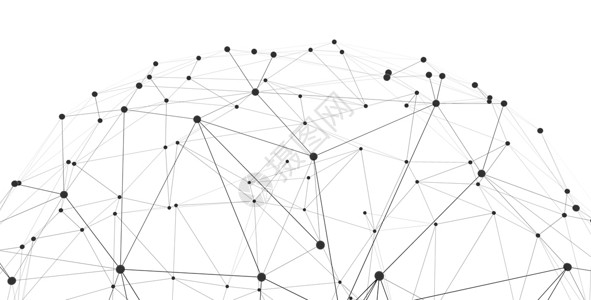 具有连接线和点的球体网格原子建造协会网络技术生物学框架全球化格子背景图片