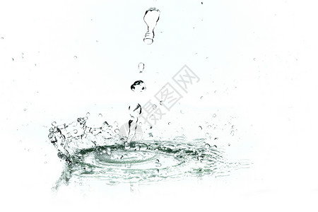 水喷水气泡液体飞溅运动波纹流动宏观背景图片