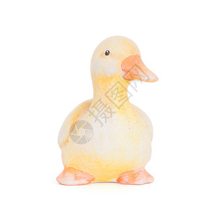 小鸭子的雕像幸福石头白色数字反射黄色雕塑鸭子男性背景图片