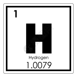 氢化学元件极客公式化学科学原子背景图片