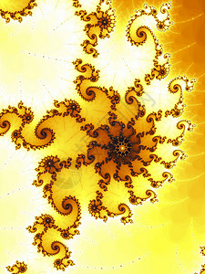 黄螺旋折形抽象装饰性背景图片