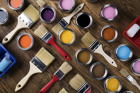 油漆画油漆工具及附件房子装潢染色工作金属家庭作业打印维修地面绘画背景