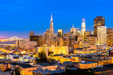 顺丰旧金山航空观点组织日落景观摩天大楼办公室城市市中心港口海洋建筑学帝国背景