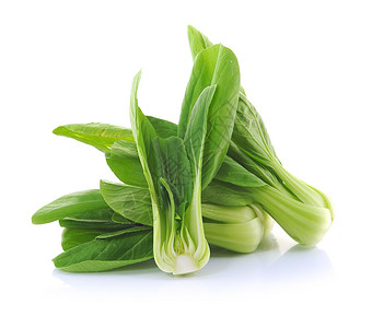 千元Bokchoy中国卷心菜在白色上被孤立搅拌烹饪营养饮食叶子植物农场美食食物芸苔背景