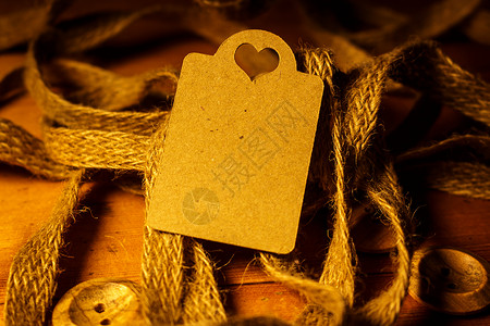 结婚周年标签情人爱心纸牌标签缠绕庆典念日乡村订婚绳索展示卡片橙子婚礼背景